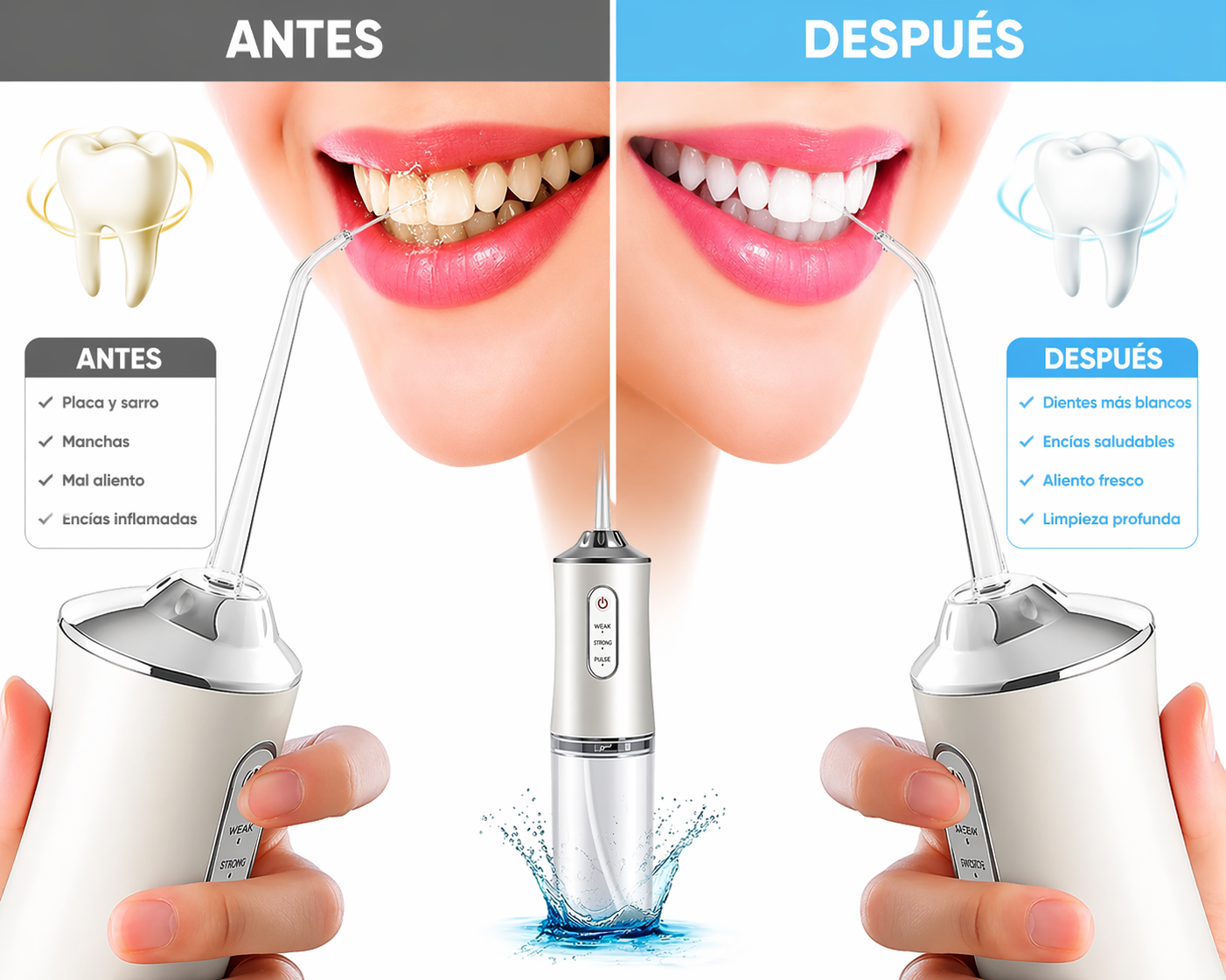 Irrigador Bucal Portátil Recargable 💦🦷✨
