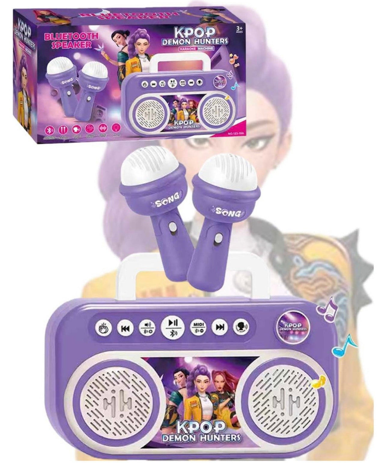 Parlante Karaoke de la Frozen o Zootopia + Bluetooth con 2 Micrófonos 🔊🤩