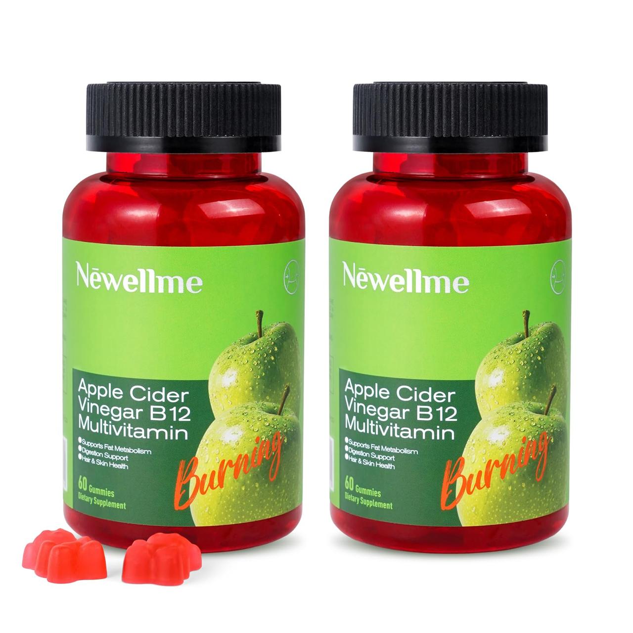 🍏 Gomitas de Vinagre de Manzana + Vitamina B12