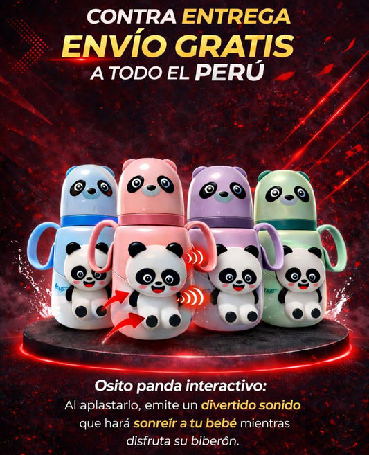 🐼 Biberón Tomatodo Panda con Sonido - El favorito de los bebés!
