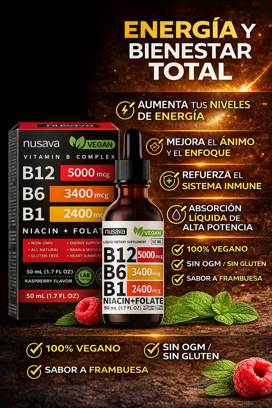 Vitamina B12 Complex (B12, B6, B1) + crema de manos gratis